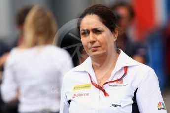 World © Octane Photographic Ltd. Sauber F1 Team - Monisha Kaltenborn. Friday 29th July 2016, F1 German GP Practice 1, Hockenheim, Germany. Digital Ref : 1659LB5D9471