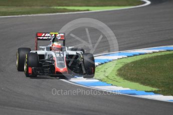 World © Octane Photographic Ltd. Haas F1 Team VF-16 - Esteban Gutierrez. Friday 29th July 2016, F1 German GP Practice 2, Hockenheim, Germany. Digital Ref : 1661CB1D1058