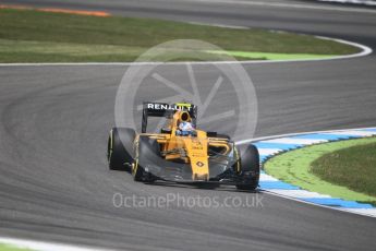 World © Octane Photographic Ltd. Renault Sport F1 Team RS16 – Jolyon Palmer. Friday 29th July 2016, F1 German GP Practice 2, Hockenheim, Germany. Digital Ref : 1661CB1D1094
