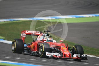 World © Octane Photographic Ltd. Scuderia Ferrari SF16-H – Sebastian Vettel. Friday 29th July 2016, F1 German GP Practice 2, Hockenheim, Germany. Digital Ref : 1661CB1D1118