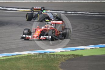 World © Octane Photographic Ltd. Scuderia Ferrari SF16-H – Kimi Raikkonen. Friday 29th July 2016, F1 German GP Practice 2, Hockenheim, Germany. Digital Ref : 1661CB1D1127