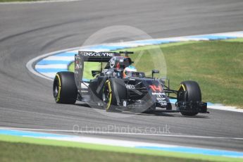 World © Octane Photographic Ltd. McLaren Honda MP4-31 – Fernando Alonso. Friday 29th July 2016, F1 German GP Practice 2, Hockenheim, Germany. Digital Ref : 1661CB1D1158