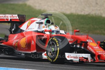 World © Octane Photographic Ltd. Scuderia Ferrari SF16-H – Sebastian Vettel. Friday 29th July 2016, F1 German GP Practice 2, Hockenheim, Germany. Digital Ref : 1661CB1D1219