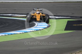 World © Octane Photographic Ltd. Renault Sport F1 Team RS16 - Kevin Magnussen. Friday 29th July 2016, F1 German GP Practice 2, Hockenheim, Germany. Digital Ref : 1661CB1D1252