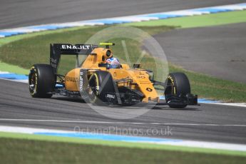 World © Octane Photographic Ltd. Renault Sport F1 Team RS16 – Jolyon Palmer. Friday 29th July 2016, F1 German GP Practice 2, Hockenheim, Germany. Digital Ref : 1661CB1D1477