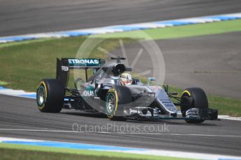 World © Octane Photographic Ltd. Mercedes AMG Petronas W07 Hybrid – Lewis Hamilton. Friday 29th July 2016, F1 German GP Practice 2, Hockenheim, Germany. Digital Ref : 1661CB1D1518