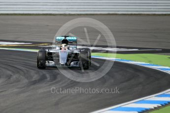 World © Octane Photographic Ltd. Mercedes AMG Petronas W07 Hybrid – Lewis Hamilton. Friday 29th July 2016, F1 German GP Practice 2, Hockenheim, Germany. Digital Ref : 1661CB1D1532