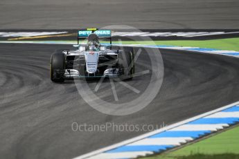 World © Octane Photographic Ltd. Mercedes AMG Petronas W07 Hybrid – Nico Rosberg. Friday 29th July 2016, F1 German GP Practice 2, Hockenheim, Germany. Digital Ref : 1661CB1D1579