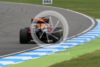 World © Octane Photographic Ltd. Red Bull Racing RB12 – Max Verstappen. Friday 29th July 2016, F1 German GP Practice 2, Hockenheim, Germany. Digital Ref : 1661CB1D1621