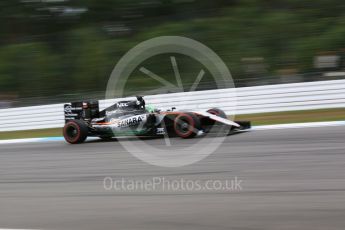 World © Octane Photographic Ltd. Sahara Force India VJM09 - Nico Hulkenberg. Friday 29th July 2016, F1 German GP Practice 2, Hockenheim, Germany. Digital Ref : 1661CB5D9486