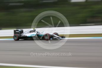 World © Octane Photographic Ltd. Mercedes AMG Petronas W07 Hybrid – Nico Rosberg. Friday 29th July 2016, F1 German GP Practice 2, Hockenheim, Germany. Digital Ref : 1661CB5D9670