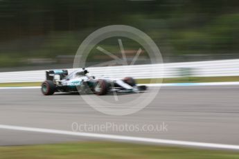 World © Octane Photographic Ltd. Mercedes AMG Petronas W07 Hybrid – Lewis Hamilton. Friday 29th July 2016, F1 German GP Practice 2, Hockenheim, Germany. Digital Ref : 1661CB5D9674