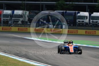 World © Octane Photographic Ltd. Manor Racing MRT05 – Rio Haryanto. Friday 29th July 2016, F1 German GP Practice 2, Hockenheim, Germany. Digital Ref : 1661LB1D8718