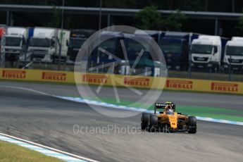 World © Octane Photographic Ltd. Renault Sport F1 Team RS16 – Jolyon Palmer. Friday 29th July 2016, F1 German GP Practice 2, Hockenheim, Germany. Digital Ref : 1661LB1D8742