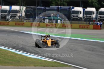 World © Octane Photographic Ltd. Renault Sport F1 Team RS16 – Jolyon Palmer. Friday 29th July 2016, F1 German GP Practice 2, Hockenheim, Germany. Digital Ref : 1661LB1D8836