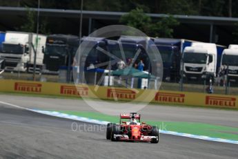World © Octane Photographic Ltd. Scuderia Ferrari SF16-H – Sebastian Vettel. Friday 29th July 2016, F1 German GP Practice 2, Hockenheim, Germany. Digital Ref : 1661LB1D9059