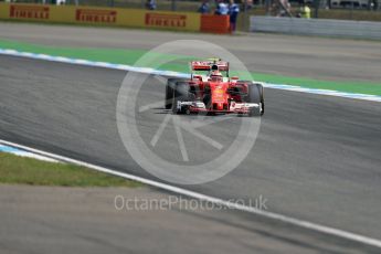 World © Octane Photographic Ltd. Scuderia Ferrari SF16-H – Kimi Raikkonen. Friday 29th July 2016, F1 German GP Practice 2, Hockenheim, Germany. Digital Ref : 1661LB1D9154