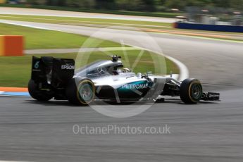 World © Octane Photographic Ltd. Mercedes AMG Petronas W07 Hybrid – Lewis Hamilton. Friday 29th July 2016, F1 German GP Practice 2, Hockenheim, Germany. Digital Ref : 1661LB2D1226
