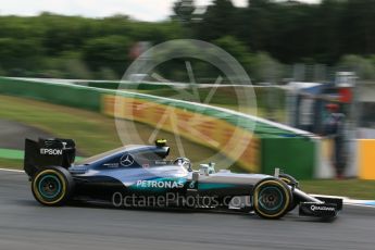 World © Octane Photographic Ltd. Mercedes AMG Petronas W07 Hybrid – Nico Rosberg. Friday 29th July 2016, F1 German GP Practice 2, Hockenheim, Germany. Digital Ref : 1661LB2D1253