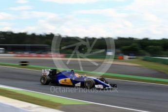 World © Octane Photographic Ltd. Sauber F1 Team C35 – Felipe Nasr. Friday 29th July 2016, F1 German GP Practice 2, Hockenheim, Germany. Digital Ref : 1661LB2D1270