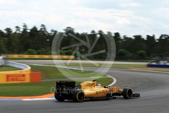 World © Octane Photographic Ltd. Renault Sport F1 Team RS16 - Kevin Magnussen. Friday 29th July 2016, F1 German GP Practice 2, Hockenheim, Germany. Digital Ref : 1661LB2D1319