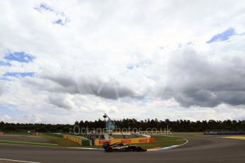 World © Octane Photographic Ltd. Sahara Force India VJM09 - Sergio Perez. Friday 29th July 2016, F1 German GP Practice 2, Hockenheim, Germany. Digital Ref : 1661LB2D1406
