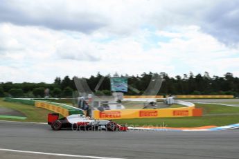 World © Octane Photographic Ltd. Haas F1 Team VF-16 - Esteban Gutierrez. Friday 29th July 2016, F1 German GP Practice 2, Hockenheim, Germany. Digital Ref : 1661LB2D1471
