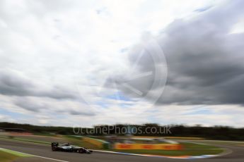 World © Octane Photographic Ltd. Mercedes AMG Petronas W07 Hybrid – Lewis Hamilton. Friday 29th July 2016, F1 German GP Practice 2, Hockenheim, Germany. Digital Ref : 1661LB2D1585