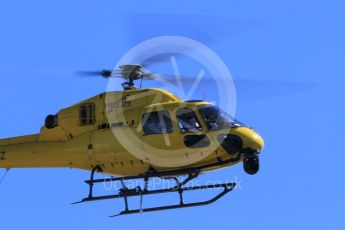 World © Octane Photographic Ltd. TV Helicopter EC135. Saturday 30th July 2016, F1 German GP Practice 3, Hockenheim, Germany. Digital Ref :1665CB1D1782