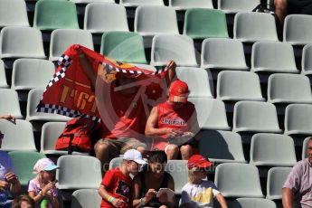World © Octane Photographic Ltd. Ferrari fans. Saturday 30th July 2016, F1 German GP Practice 3, Hockenheim, Germany. Digital Ref :1665CB1D1791