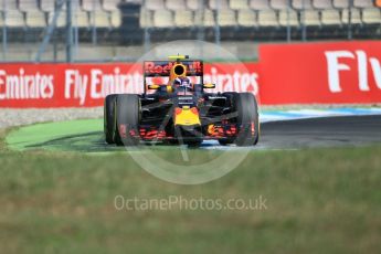 World © Octane Photographic Ltd. Red Bull Racing RB12 – Max Verstappen. Saturday 30th July 2016, F1 German GP Practice 3, Hockenheim, Germany. Digital Ref :1665CB1D1804