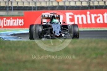 World © Octane Photographic Ltd. Sahara Force India VJM09 - Nico Hulkenberg. Saturday 30th July 2016, F1 German GP Practice 3, Hockenheim, Germany. Digital Ref :1665CB1D1808