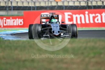World © Octane Photographic Ltd. Sahara Force India VJM09 - Nico Hulkenberg. Saturday 30th July 2016, F1 German GP Practice 3, Hockenheim, Germany. Digital Ref :1665CB1D1808