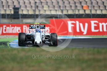 World © Octane Photographic Ltd. Williams Martini Racing, Williams Mercedes FW38 – Valtteri Bottas. Saturday 30th July 2016, F1 German GP Practice 3, Hockenheim, Germany. Digital Ref :1665CB1D1812