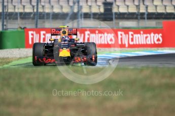 World © Octane Photographic Ltd. Red Bull Racing RB12 – Max Verstappen. Saturday 30th July 2016, F1 German GP Practice 3, Hockenheim, Germany. Digital Ref :1665CB1D1875