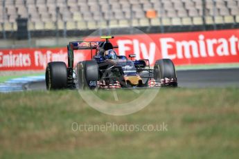 World © Octane Photographic Ltd. Scuderia Toro Rosso STR11 – Carlos Sainz. Saturday 30th July 2016, F1 German GP Practice 3, Hockenheim, Germany. Digital Ref :1665CB1D1887