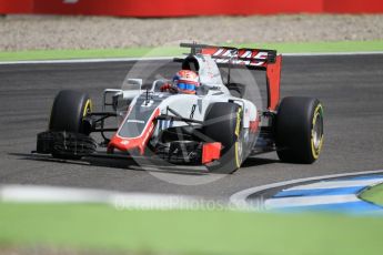World © Octane Photographic Ltd. Haas F1 Team VF-16 – Romain Grosjean. Saturday 30th July 2016, F1 German GP Practice 3, Hockenheim, Germany. Digital Ref :1665CB1D1934