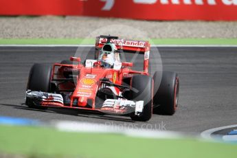 World © Octane Photographic Ltd. Scuderia Ferrari SF16-H – Sebastian Vettel. Saturday 30th July 2016, F1 German GP Practice 3, Hockenheim, Germany. Digital Ref :1665CB1D1953