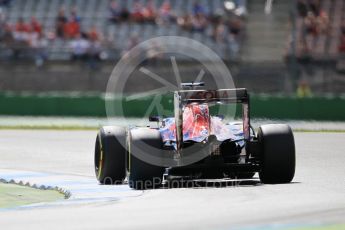 World © Octane Photographic Ltd. Scuderia Toro Rosso STR11 – Daniil Kvyat. Saturday 30th July 2016, F1 German GP Practice 3, Hockenheim, Germany. Digital Ref :1665CB1D1971