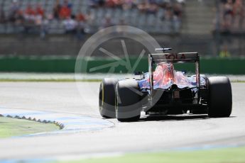 World © Octane Photographic Ltd. Scuderia Toro Rosso STR11 – Carlos Sainz. Saturday 30th July 2016, F1 German GP Practice 3, Hockenheim, Germany. Digital Ref :1665CB1D1995