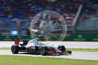 World © Octane Photographic Ltd. Haas F1 Team VF-16 - Esteban Gutierrez. Saturday 30th July 2016, F1 German GP Practice 3, Hockenheim, Germany. Digital Ref :1665CB5D0138