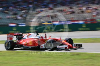 World © Octane Photographic Ltd. Scuderia Ferrari SF16-H – Sebastian Vettel. Saturday 30th July 2016, F1 German GP Practice 3, Hockenheim, Germany. Digital Ref :1665CB5D0147