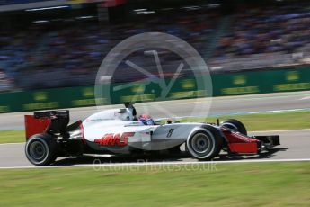 World © Octane Photographic Ltd. Haas F1 Team VF-16 – Romain Grosjean. Saturday 30th July 2016, F1 German GP Practice 3, Hockenheim, Germany. Digital Ref :1665CB5D0165