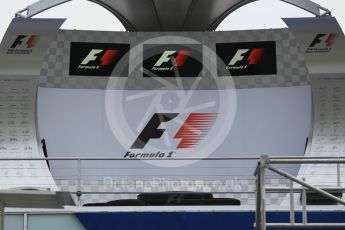 World © Octane Photographic Ltd. Podium. Thursday 28th July 2016, F1 German GP Set up, Hockenheim, Germany. Digital Ref :1658CB1D0160