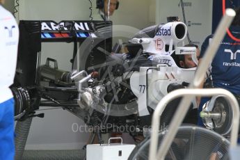 World © Octane Photographic Ltd. Williams Martini Racing, Williams Mercedes FW38 front wing detail. Thursday 28th July 2016, F1 German GP Set up, Hockenheim, Germany. Digital Ref :1658CB1D0175
