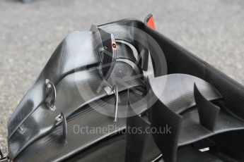 World © Octane Photographic Ltd. Haas F1 Team VF-16 front wing detail. Thursday 28th July 2016, F1 German GP Set up, Hockenheim, Germany. Digital Ref :1658CB1D0233