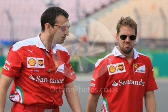 World © Octane Photographic Ltd. Scuderia Ferrari SF16-H – Sebastian Vettel. Thursday 28th July 2016, F1 German GP Track Walk, Hockenheim, Germany. Digital Ref :1658CB1D0242