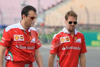 World © Octane Photographic Ltd. Scuderia Ferrari SF16-H – Sebastian Vettel. Thursday 28th July 2016, F1 German GP Track Walk, Hockenheim, Germany. Digital Ref :1658CB1D0243