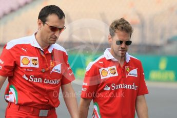 World © Octane Photographic Ltd. Scuderia Ferrari SF16-H – Sebastian Vettel. Thursday 28th July 2016, F1 German GP Track Walk, Hockenheim, Germany. Digital Ref :1658CB1D0244