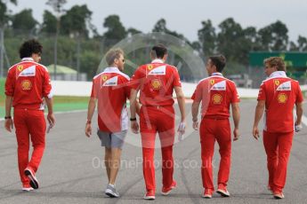 World © Octane Photographic Ltd. Scuderia Ferrari SF16-H – Sebastian Vettel. Thursday 28th July 2016, F1 German GP Track Walk, Hockenheim, Germany. Digital Ref :1658CB1D0255